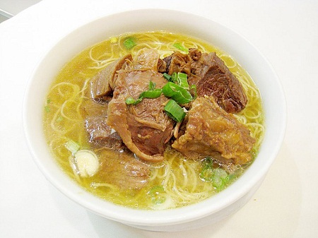 Beef Frank Noodle in Soup